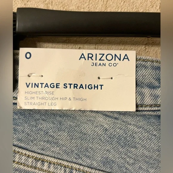 Arizona Juniors Womens Highest Rise Straight Leg Jean - Picture 6 of 6